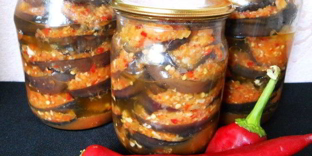 баклажаны острые огонек