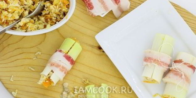 фаршированный лук-порей