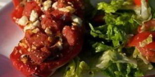 фаршированные болгарские перцы в греческом стиле