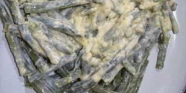 фасоль стручковая с яйцом