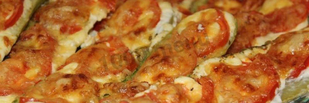 Кабачки с помидорами Диетические