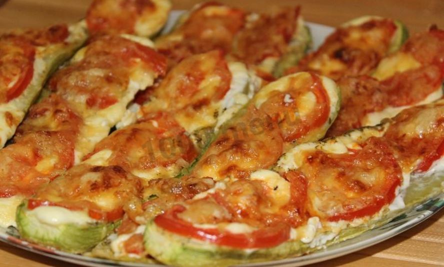 Рецепт кабачков с помидорами диетические