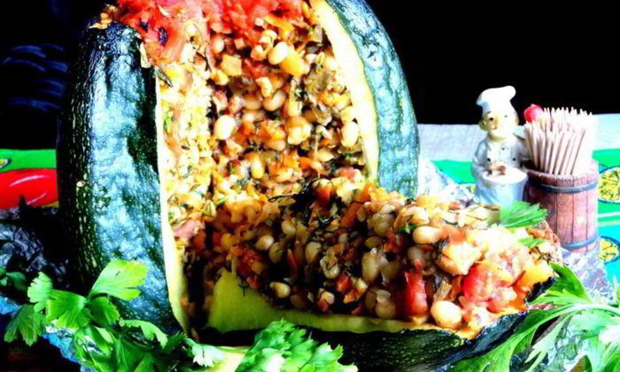 Рецепт кабачковой фаршированной бомбы