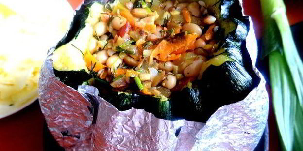 кабачковая фаршированная бомба