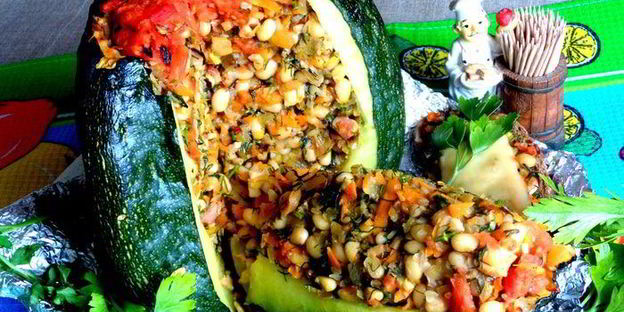 кабачковая фаршированная бомба