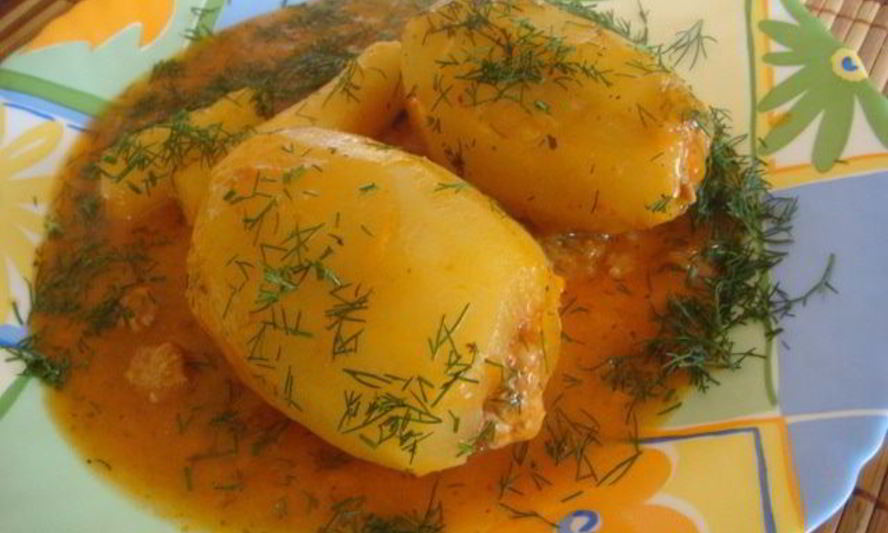 Рецепт картофеля фаршированного