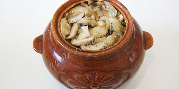 картофель запеченный с шампиньонами в духовке