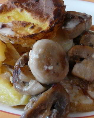 Картофельно-грибной гратен