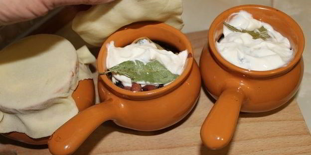 кундюмы с фасолью и грибами