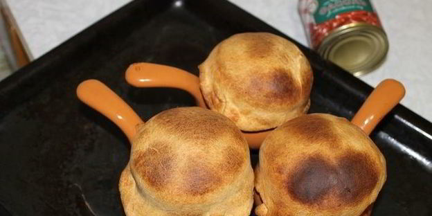 кундюмы с фасолью и грибами