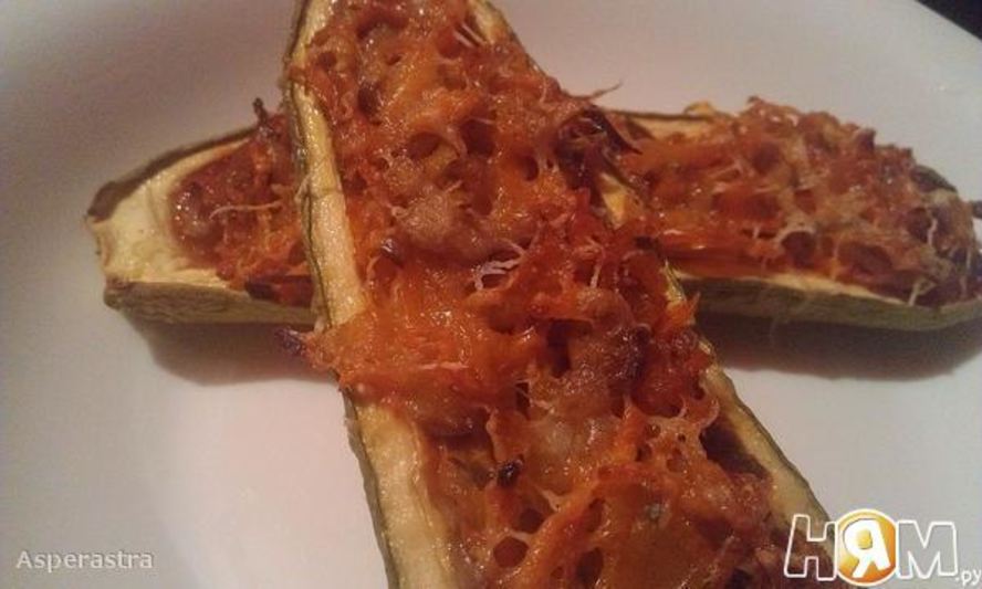 Рецепт лодочек из кабачков, фаршированные овощами