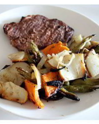 Овощи в фольге на гриле