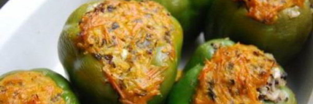 Перец фаршированный грибами