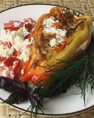 Перцы с фаршем в духовке