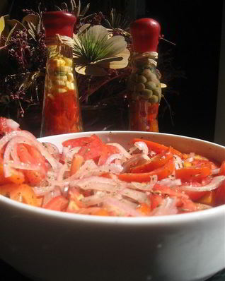 Помидоры в медово-чесночном маринаде