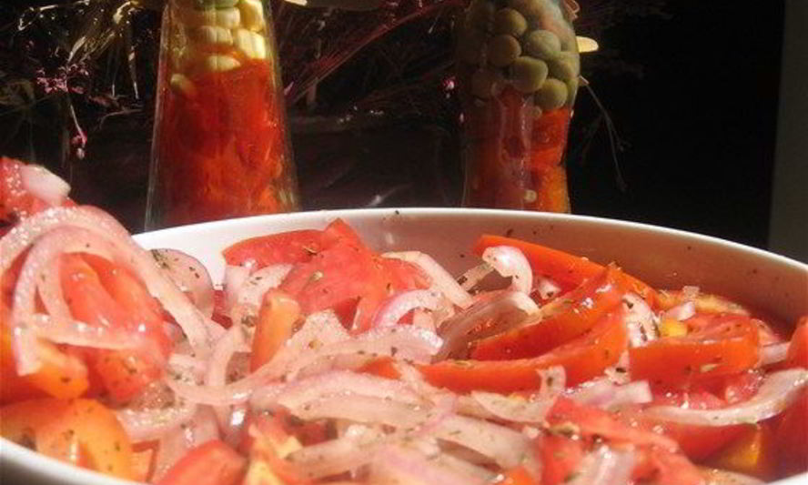 Рецепт помидоров в медово-чесночном маринаде