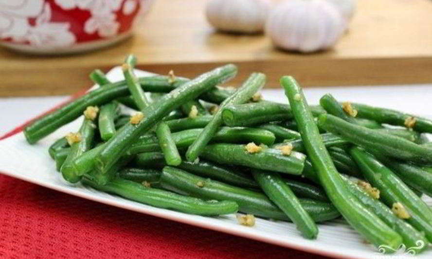 Рецепт стручковой фасоли с чесноком