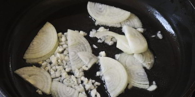 стручковая фасоль с грибами