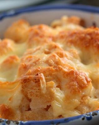 Цветная капуста под сырным соусом