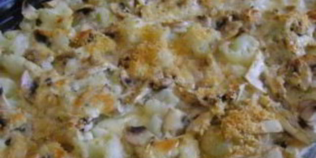 цветная капуста с грибами в духовке