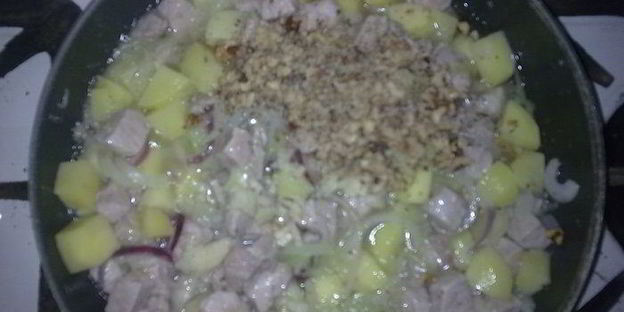 тыква фаршированная мясом и овошами