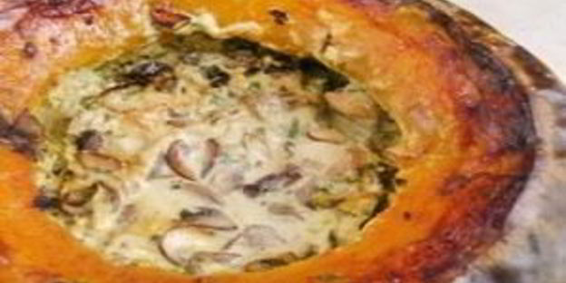 тыква фаршированная мясом и рисом