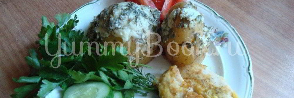 Запеченный картофель под сырной корочкой в мультиварке