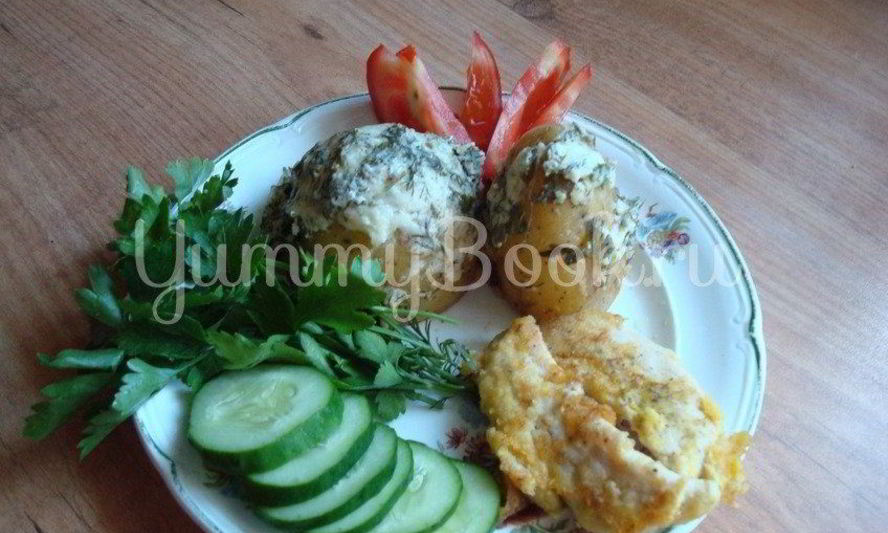 Рецепт запеченного картофеля под сырной корочкой в мультиварке