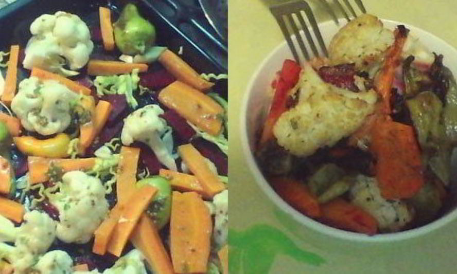 Рецепт запеченных овощей в медово-горчичном соусе