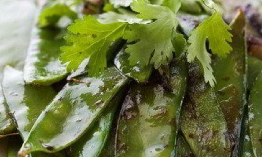 Рецепт жареного молодой стручковый горошек