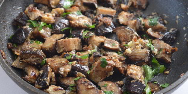 жареные баклажаны с майонезом