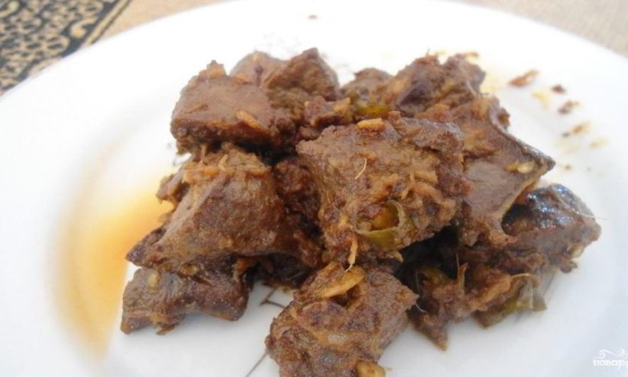 Рецепт говяжьей печени по-быстрому