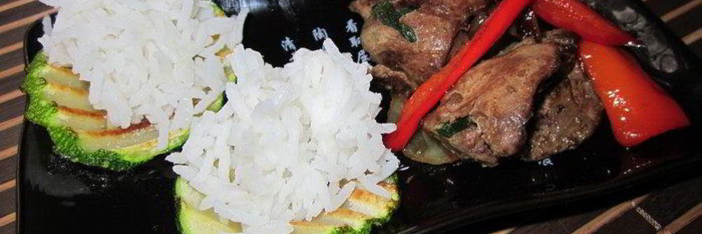 Куриная печень по японски