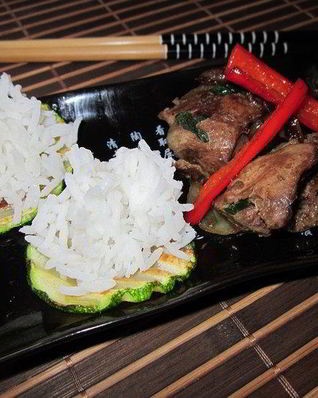 Куриная печень по японски