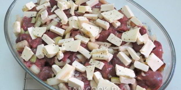 куриная печень с картошкой в духовке