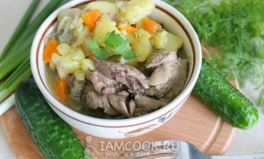 Рецепт куриной печени с картошкой в мультиварке