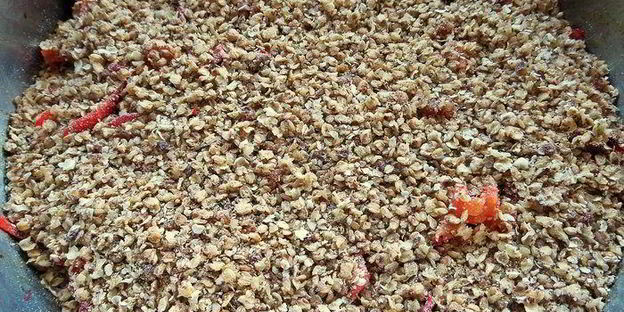 куриная печень с овощами и гречкой