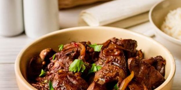 куриная печень в азиатском стиле