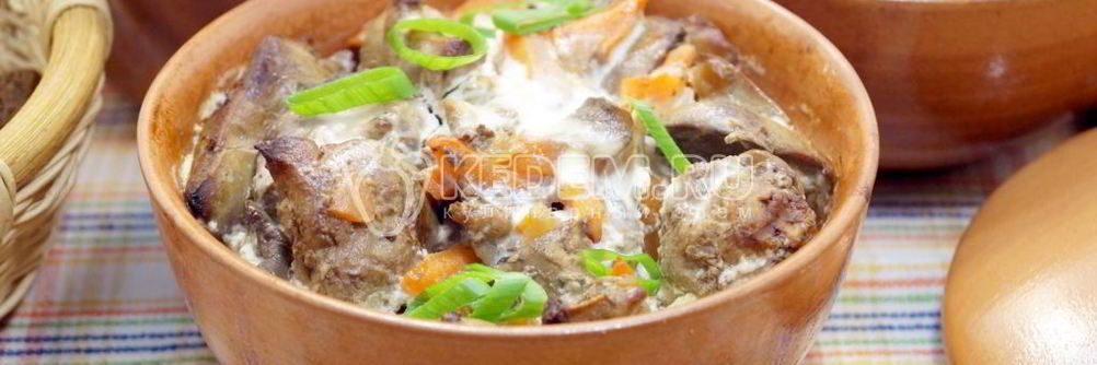 Куриная печень в духовке