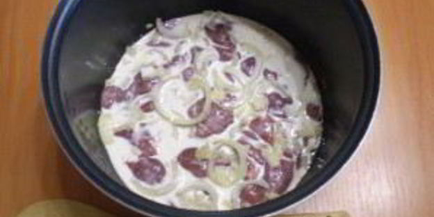 куриная печень в сливках в мультиварке