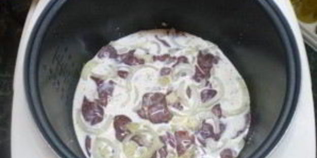 куриная печень в сливках в мультиварке