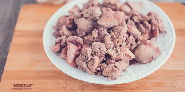 куриная печенка с яблоками