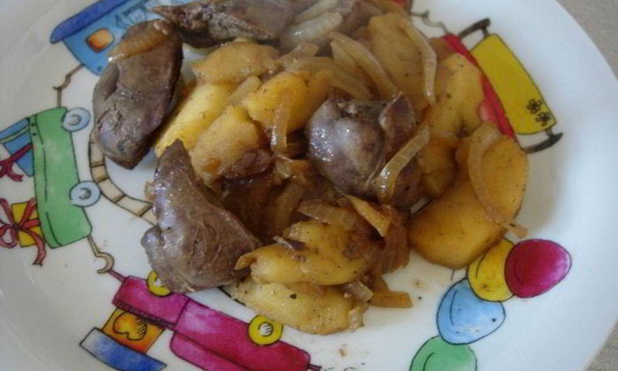 Рецепт нежной куриной печеночки