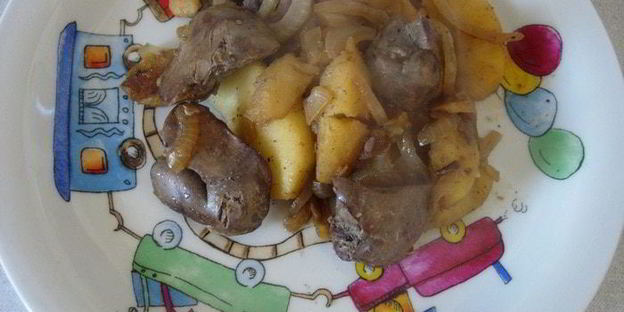 нежная куриная печеночка