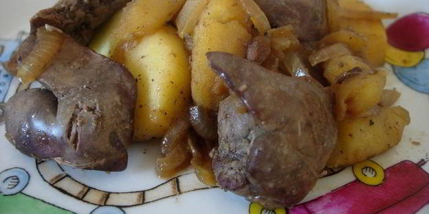 нежная куриная печеночка