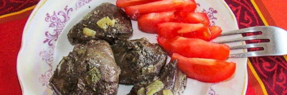 Печень индейки в сметане