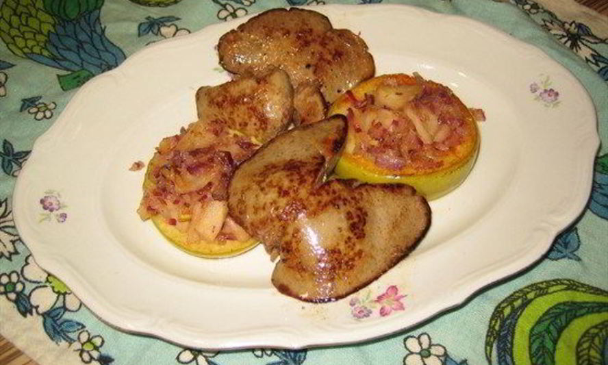 Рецепт печени кролика с яблочным чатни