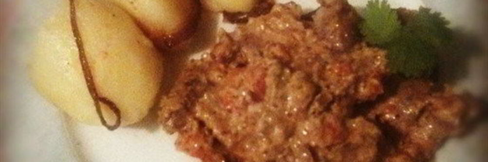 Печень кролика в сливочном соусе