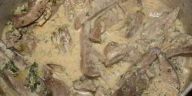 печень по-строгановски