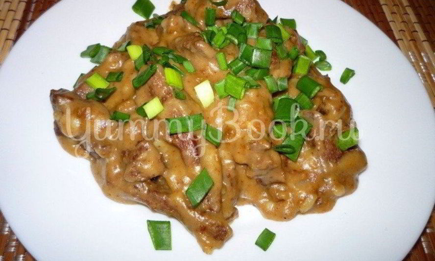 Рецепт печени под соусом бешамель из мультиварки